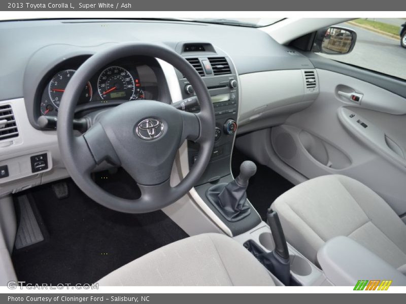 Super White / Ash 2013 Toyota Corolla L