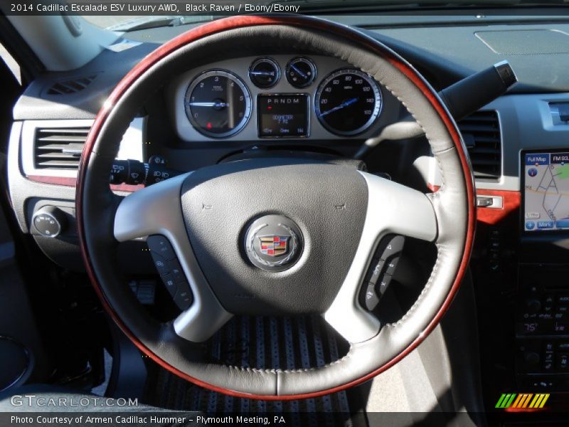 Black Raven / Ebony/Ebony 2014 Cadillac Escalade ESV Luxury AWD