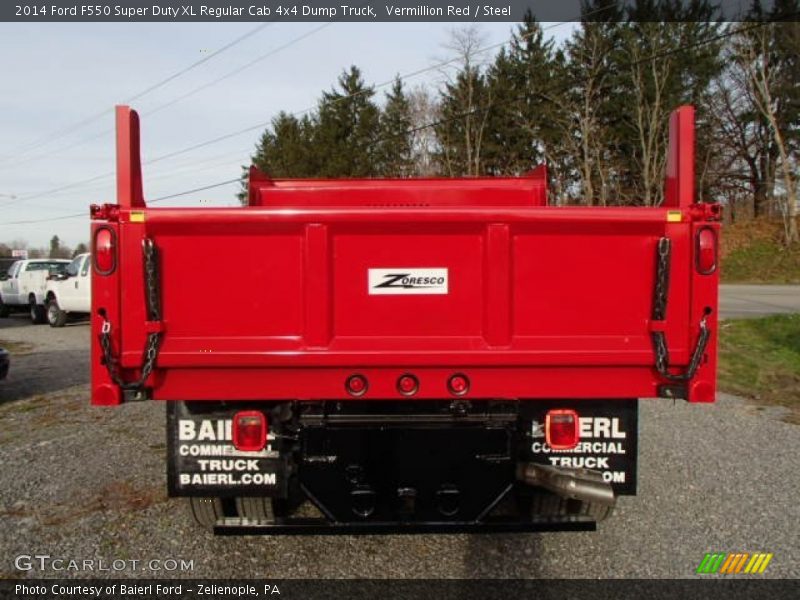 Vermillion Red / Steel 2014 Ford F550 Super Duty XL Regular Cab 4x4 Dump Truck
