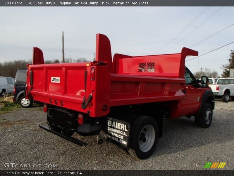 Vermillion Red / Steel 2014 Ford F550 Super Duty XL Regular Cab 4x4 Dump Truck