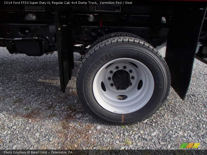 Vermillion Red / Steel 2014 Ford F550 Super Duty XL Regular Cab 4x4 Dump Truck