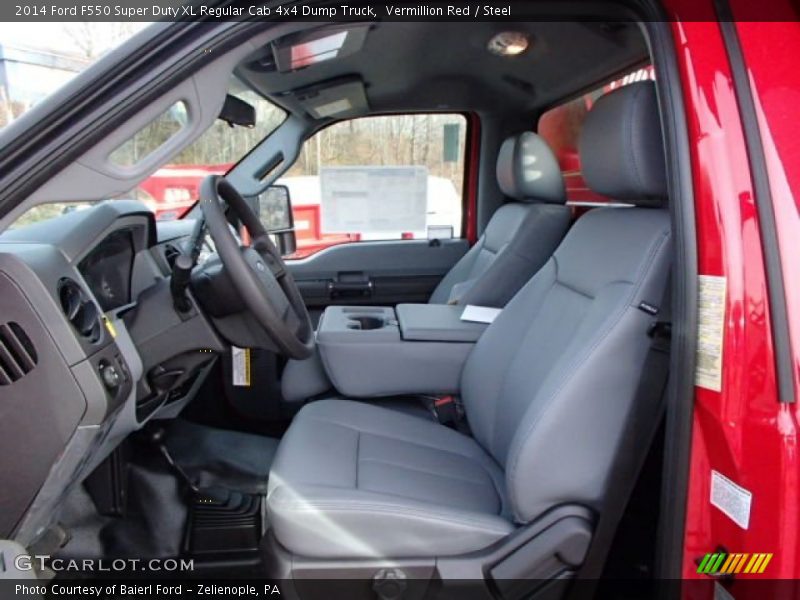 Vermillion Red / Steel 2014 Ford F550 Super Duty XL Regular Cab 4x4 Dump Truck