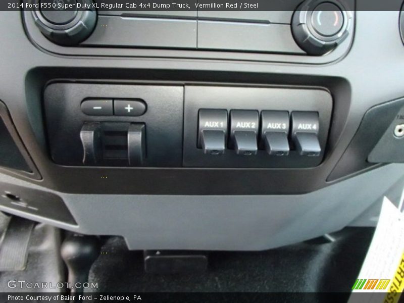 Vermillion Red / Steel 2014 Ford F550 Super Duty XL Regular Cab 4x4 Dump Truck