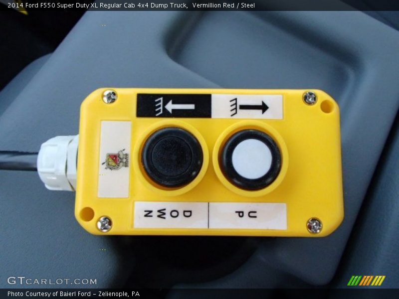 Vermillion Red / Steel 2014 Ford F550 Super Duty XL Regular Cab 4x4 Dump Truck