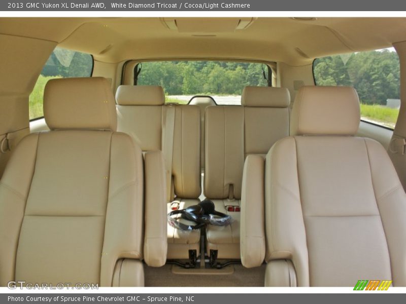 White Diamond Tricoat / Cocoa/Light Cashmere 2013 GMC Yukon XL Denali AWD