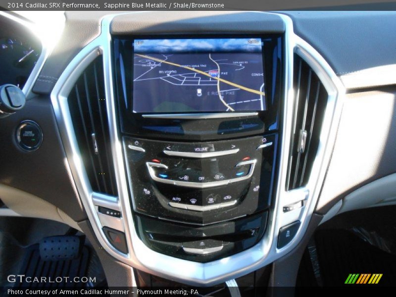 Sapphire Blue Metallic / Shale/Brownstone 2014 Cadillac SRX Performance