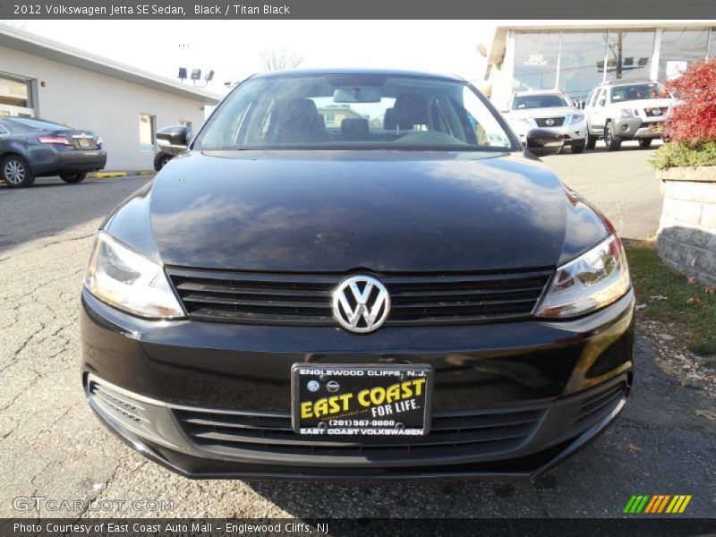 Black / Titan Black 2012 Volkswagen Jetta SE Sedan