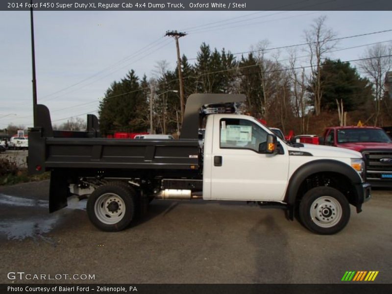 Oxford White / Steel 2014 Ford F450 Super Duty XL Regular Cab 4x4 Dump Truck