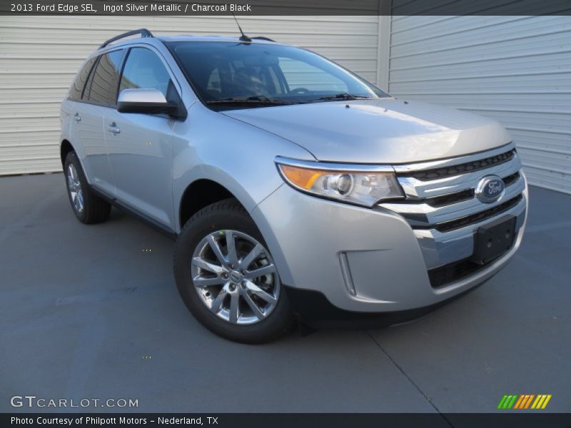 Ingot Silver Metallic / Charcoal Black 2013 Ford Edge SEL