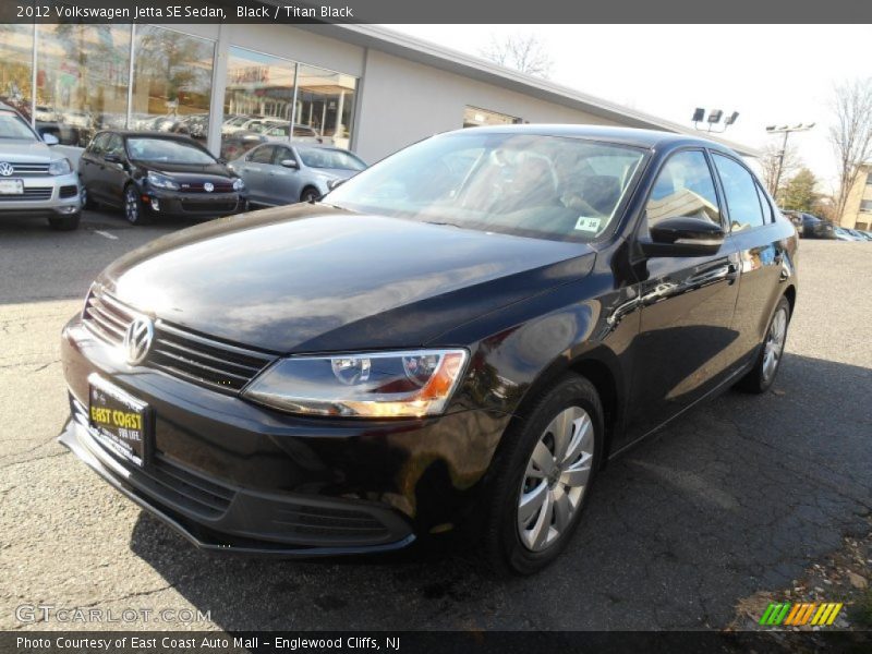 Black / Titan Black 2012 Volkswagen Jetta SE Sedan