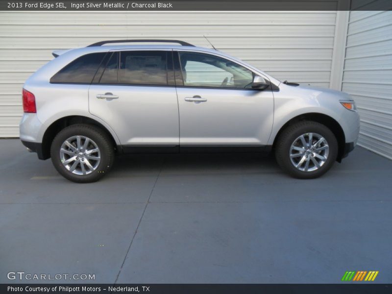 Ingot Silver Metallic / Charcoal Black 2013 Ford Edge SEL