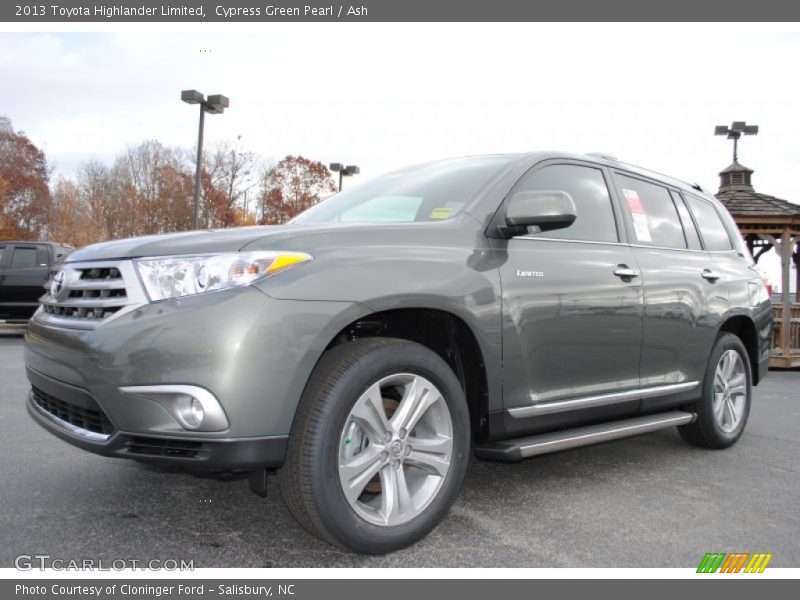 Cypress Green Pearl / Ash 2013 Toyota Highlander Limited