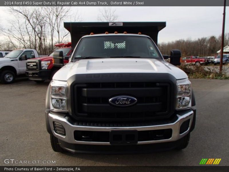 Oxford White / Steel 2014 Ford F450 Super Duty XL Regular Cab 4x4 Dump Truck