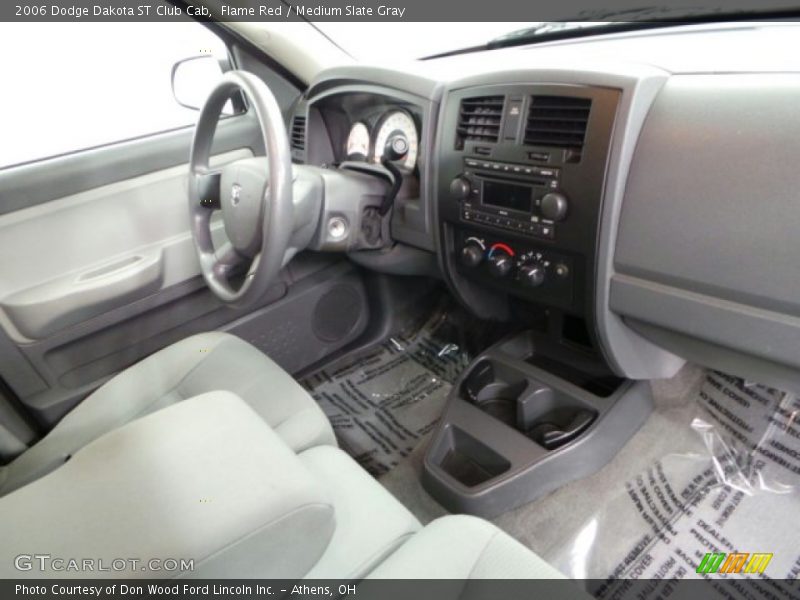Flame Red / Medium Slate Gray 2006 Dodge Dakota ST Club Cab