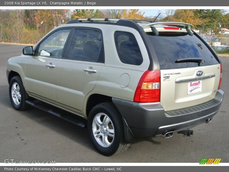 Champagne Metallic / Beige 2008 Kia Sportage LX V6