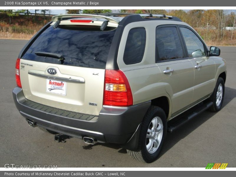 Champagne Metallic / Beige 2008 Kia Sportage LX V6