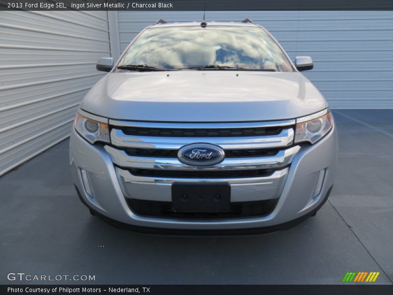 Ingot Silver Metallic / Charcoal Black 2013 Ford Edge SEL