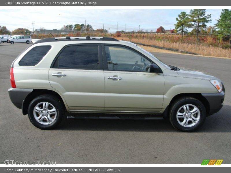 Champagne Metallic / Beige 2008 Kia Sportage LX V6