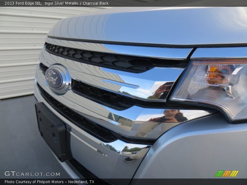 Ingot Silver Metallic / Charcoal Black 2013 Ford Edge SEL