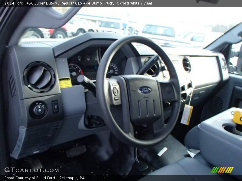 Oxford White / Steel 2014 Ford F450 Super Duty XL Regular Cab 4x4 Dump Truck