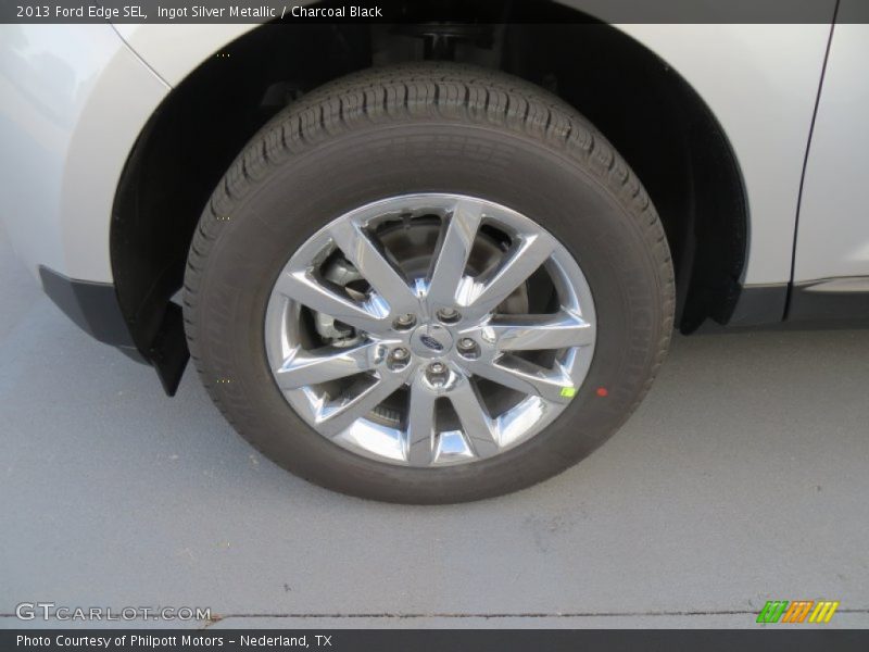 Ingot Silver Metallic / Charcoal Black 2013 Ford Edge SEL
