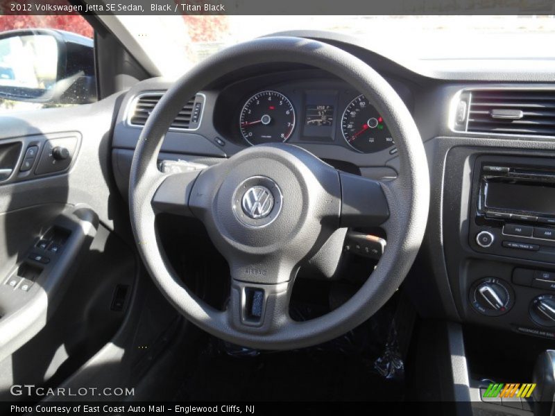 Black / Titan Black 2012 Volkswagen Jetta SE Sedan