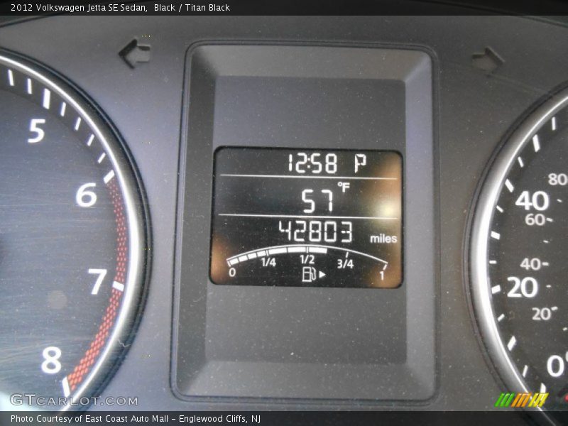 Black / Titan Black 2012 Volkswagen Jetta SE Sedan