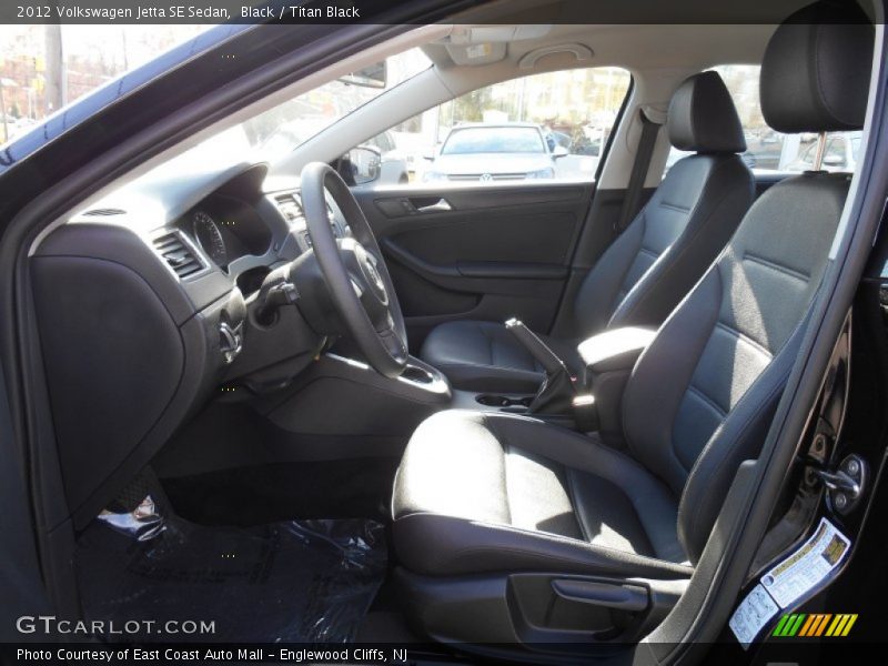 Black / Titan Black 2012 Volkswagen Jetta SE Sedan