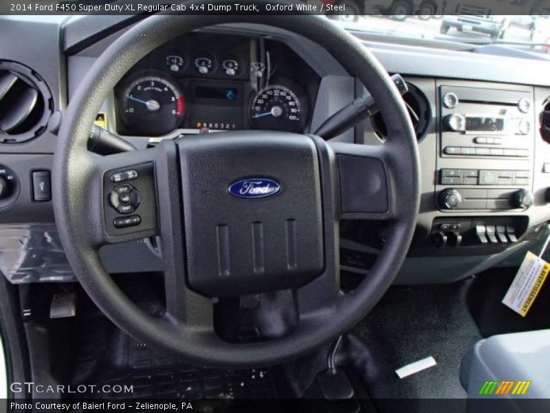  2014 F450 Super Duty XL Regular Cab 4x4 Dump Truck Steering Wheel
