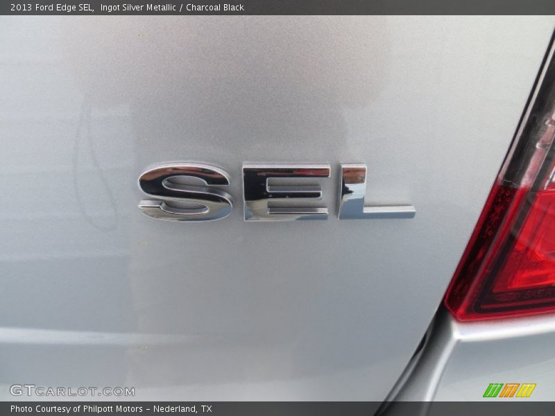Ingot Silver Metallic / Charcoal Black 2013 Ford Edge SEL