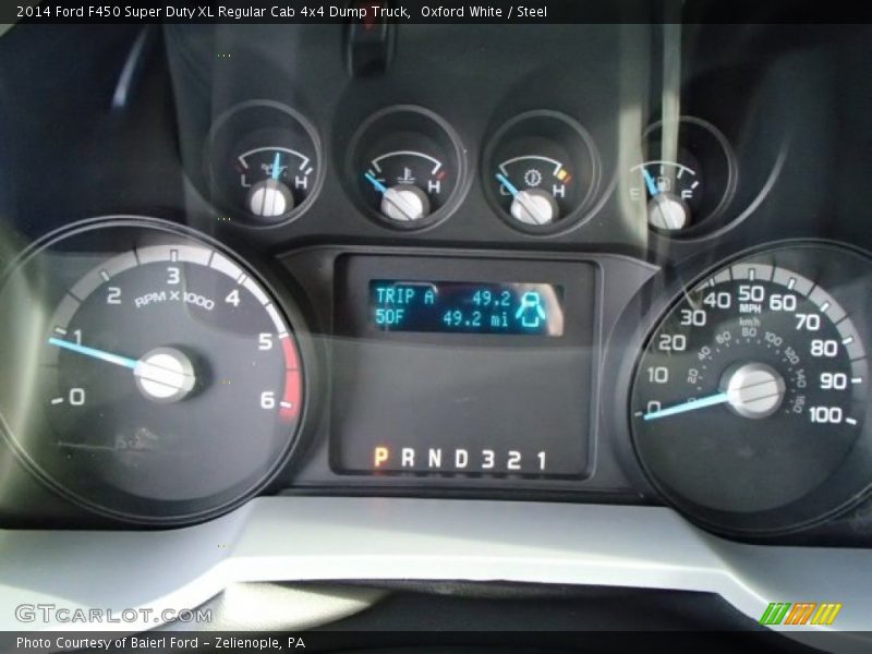  2014 F450 Super Duty XL Regular Cab 4x4 Dump Truck XL Regular Cab 4x4 Dump Truck Gauges