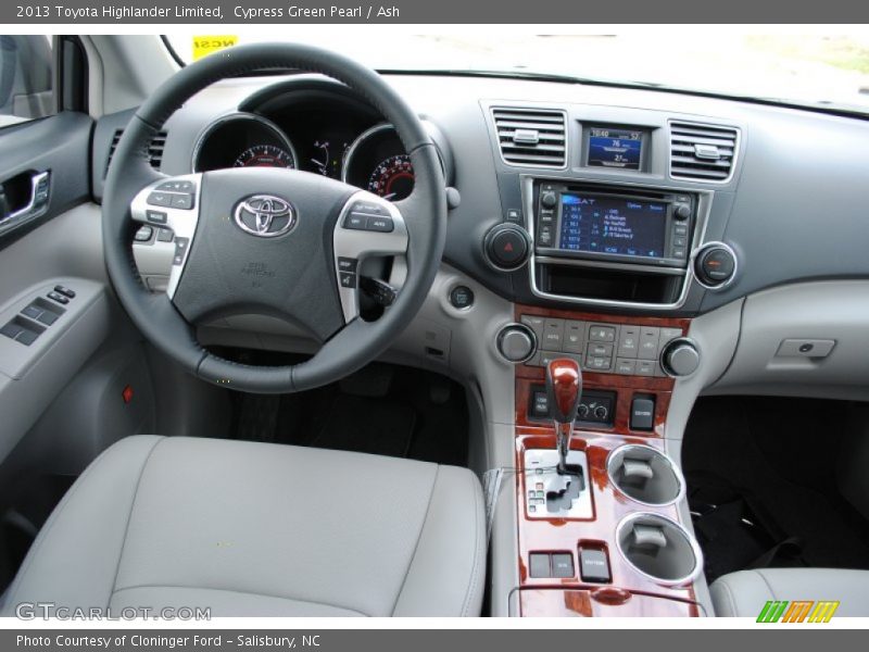 Cypress Green Pearl / Ash 2013 Toyota Highlander Limited