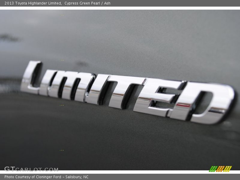 Cypress Green Pearl / Ash 2013 Toyota Highlander Limited