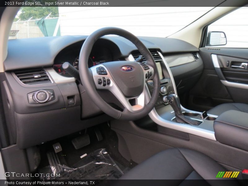 Ingot Silver Metallic / Charcoal Black 2013 Ford Edge SEL