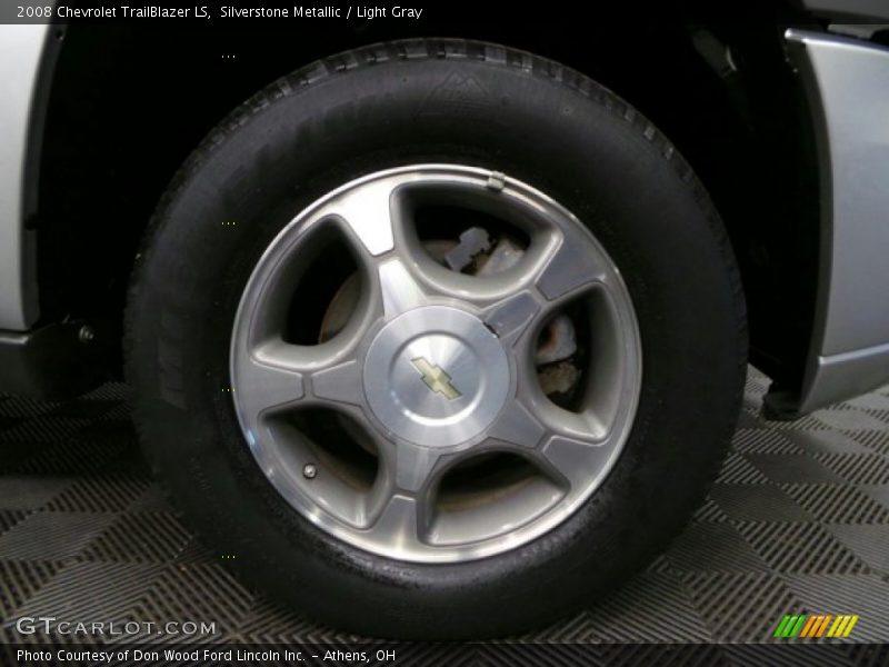 Silverstone Metallic / Light Gray 2008 Chevrolet TrailBlazer LS