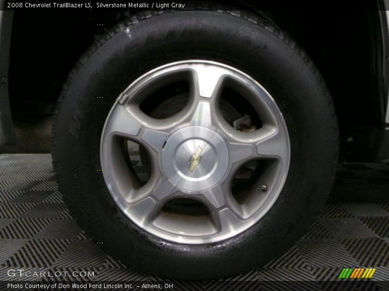 Silverstone Metallic / Light Gray 2008 Chevrolet TrailBlazer LS