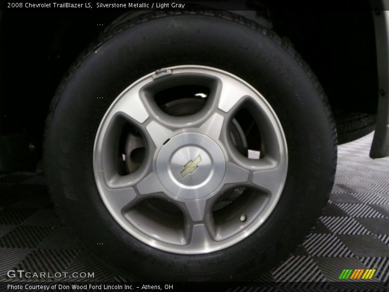 Silverstone Metallic / Light Gray 2008 Chevrolet TrailBlazer LS