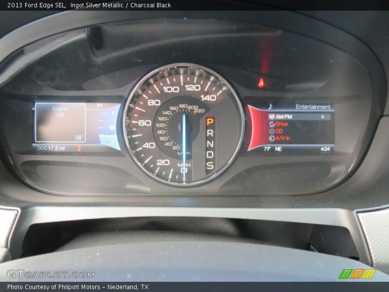 Ingot Silver Metallic / Charcoal Black 2013 Ford Edge SEL