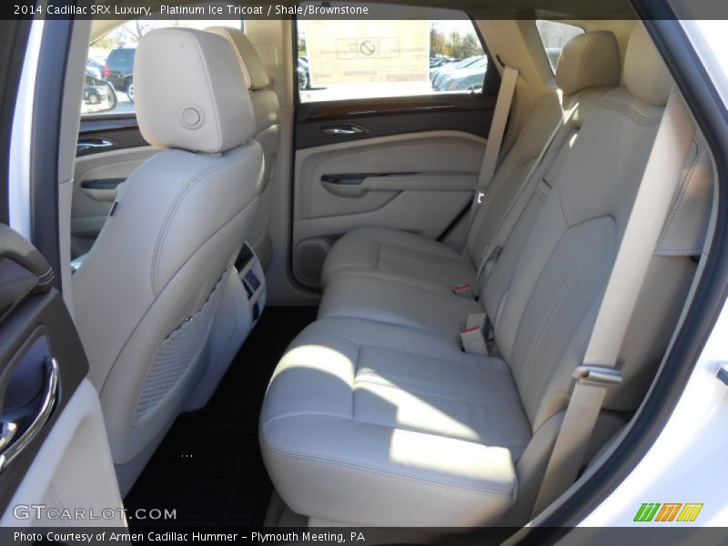 Platinum Ice Tricoat / Shale/Brownstone 2014 Cadillac SRX Luxury