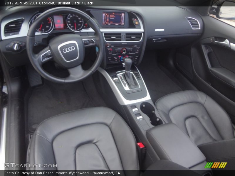 Black Interior - 2012 A5 2.0T Cabriolet 