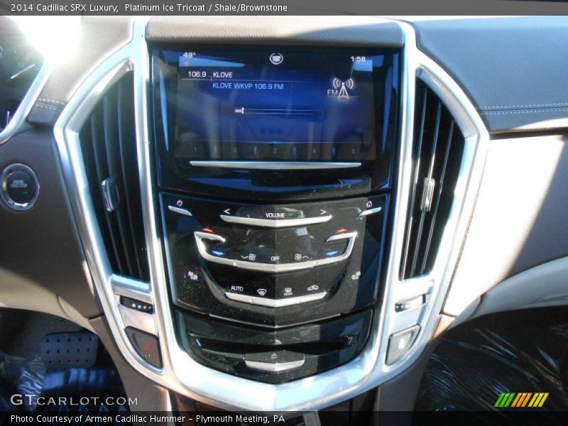Platinum Ice Tricoat / Shale/Brownstone 2014 Cadillac SRX Luxury