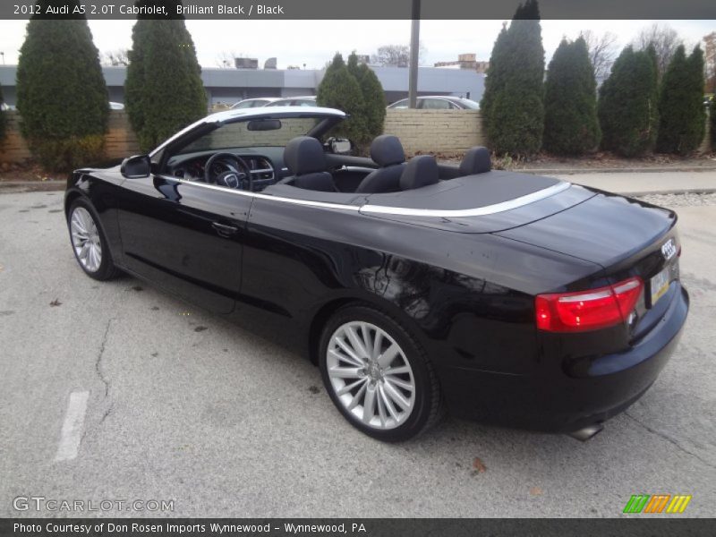 Brilliant Black / Black 2012 Audi A5 2.0T Cabriolet