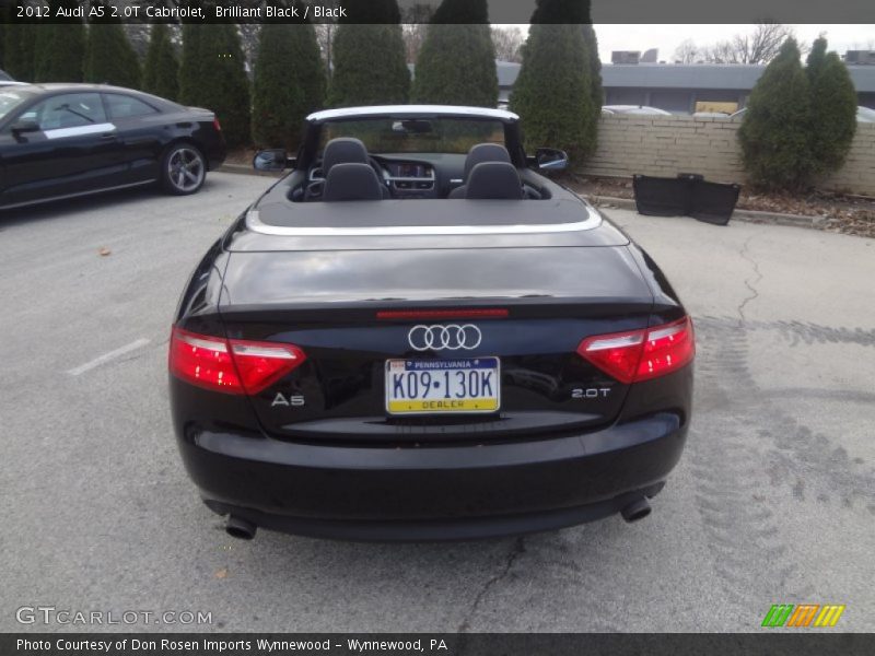 Brilliant Black / Black 2012 Audi A5 2.0T Cabriolet