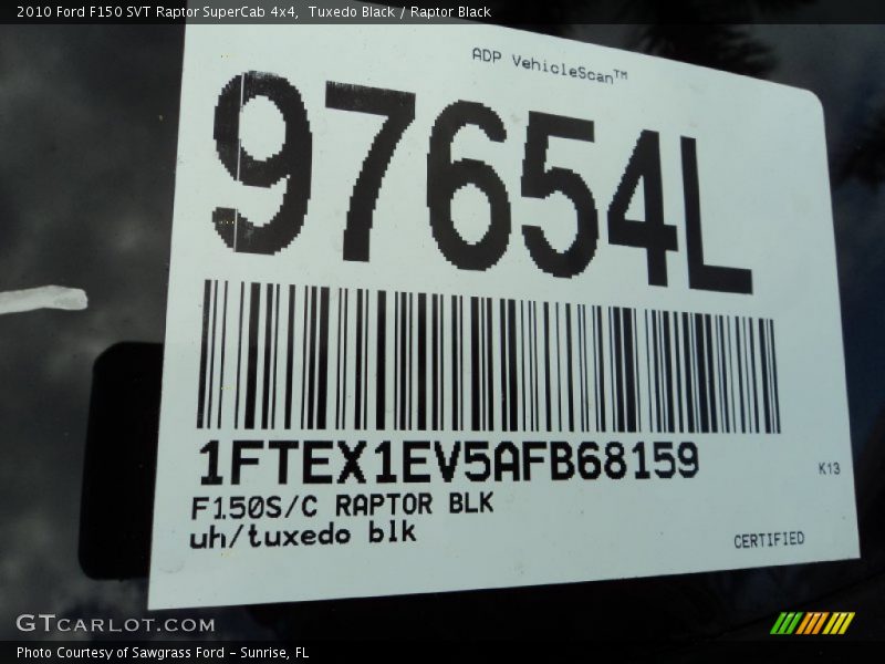 Tuxedo Black / Raptor Black 2010 Ford F150 SVT Raptor SuperCab 4x4