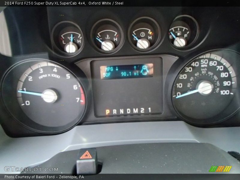 Oxford White / Steel 2014 Ford F250 Super Duty XL SuperCab 4x4