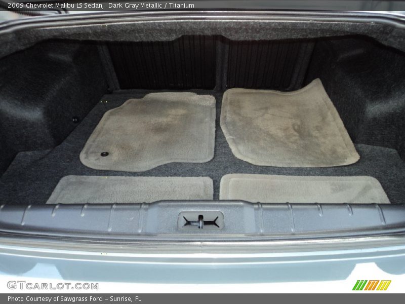 Dark Gray Metallic / Titanium 2009 Chevrolet Malibu LS Sedan