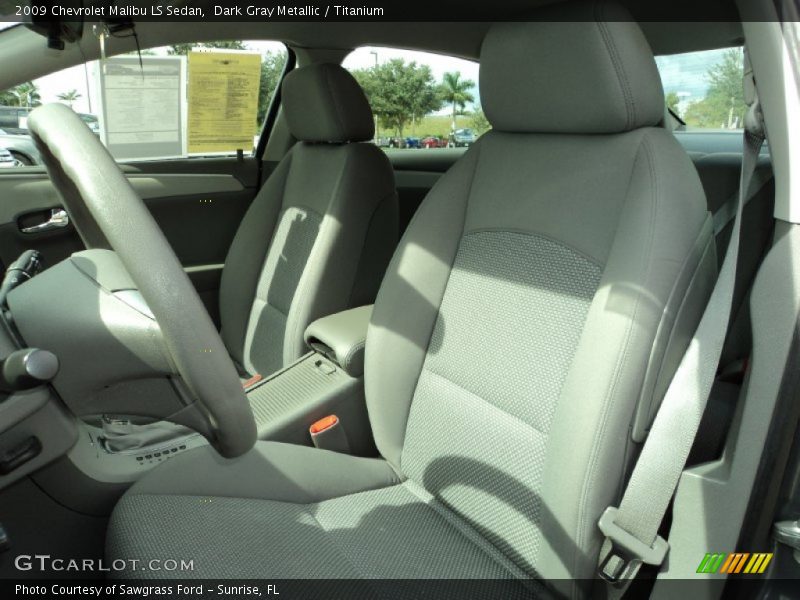 Dark Gray Metallic / Titanium 2009 Chevrolet Malibu LS Sedan