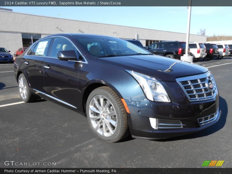 Sapphire Blue Metallic / Shale/Cocoa 2014 Cadillac XTS Luxury FWD