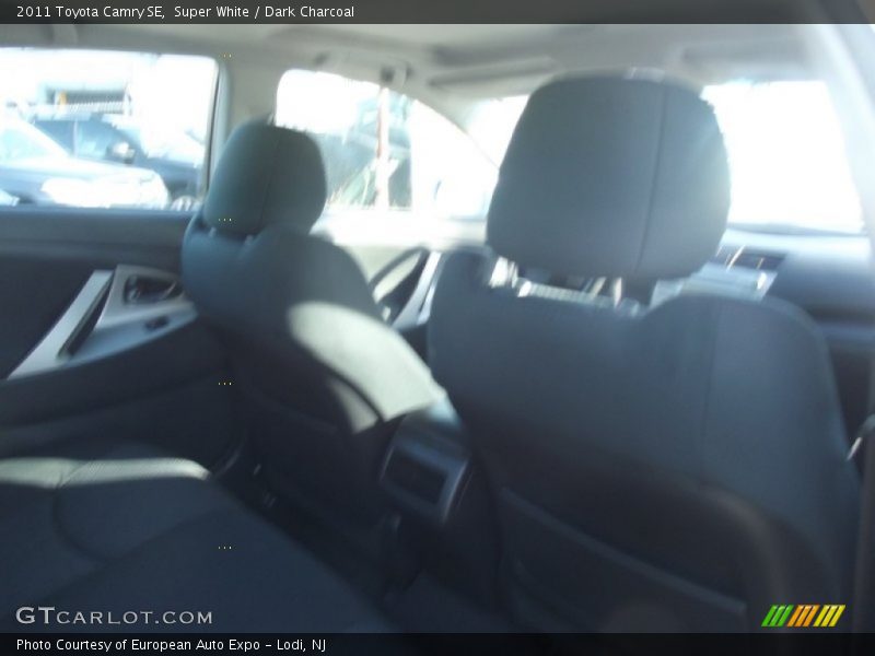 Super White / Dark Charcoal 2011 Toyota Camry SE