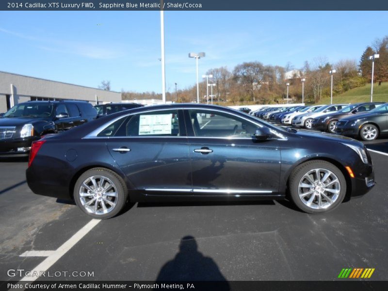 Sapphire Blue Metallic / Shale/Cocoa 2014 Cadillac XTS Luxury FWD